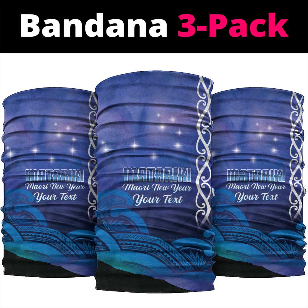 Personalised Matariki New Zealand Neck Gaiter Maori New Year Galaxy Koru Pattern - Aussie Hoodie
