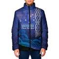Personalised Matariki New Zealand Padded Jacket Maori New Year Galaxy Koru Pattern - Aussie Hoodie