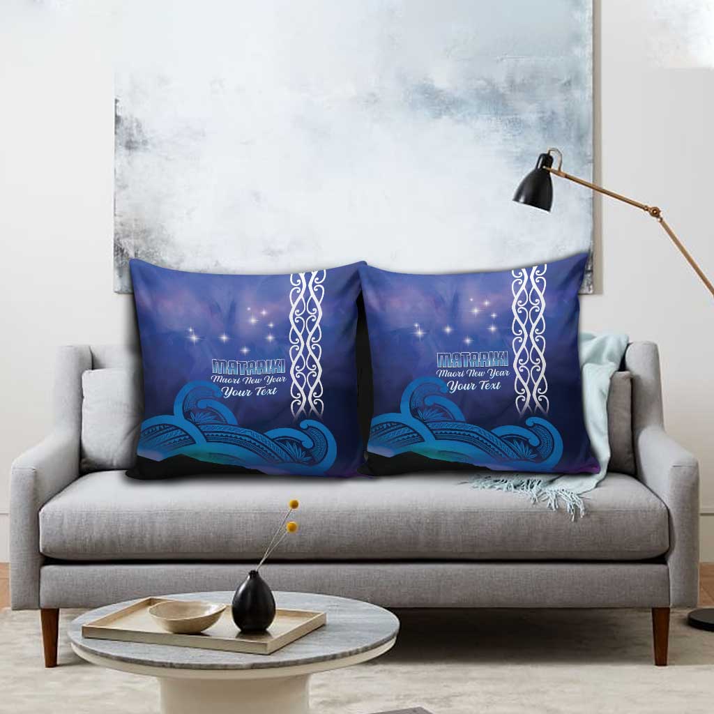 Personalised Matariki New Zealand Pillow Cover Maori New Year Galaxy Koru Pattern - Aussie Hoodie