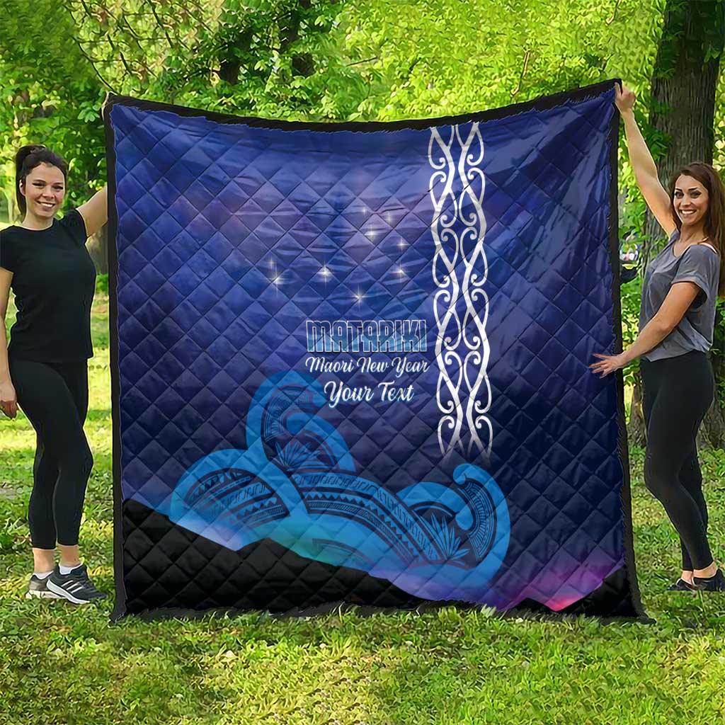 Personalised Matariki New Zealand Quilt Maori New Year Galaxy Koru Pattern