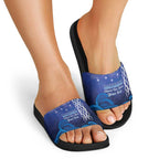 Personalised Matariki New Zealand Slide Sandals Maori New Year Galaxy Koru Pattern - Aussie Hoodie