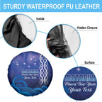 Personalised Matariki New Zealand Spare Tire Cover Maori New Year Galaxy Koru Pattern