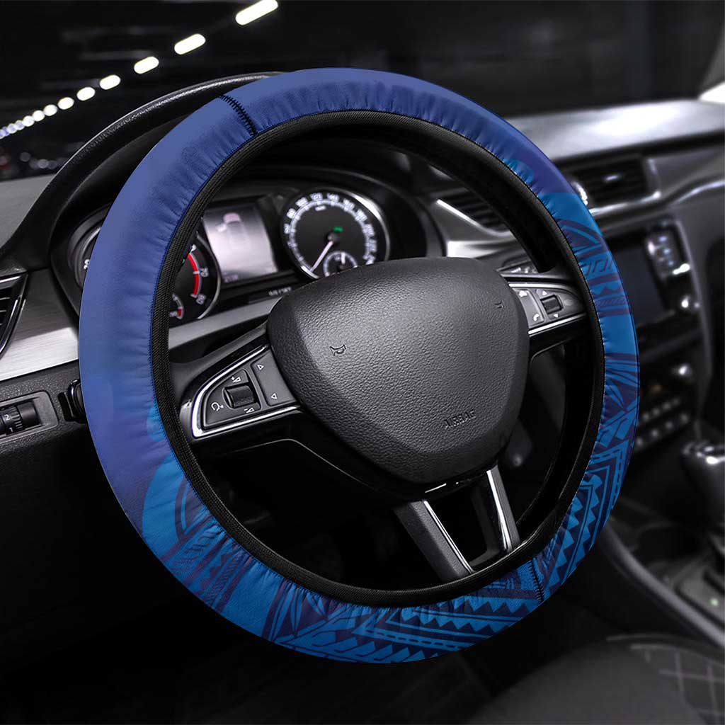Matariki New Zealand Steering Wheel Cover Maori New Year Galaxy Koru Pattern