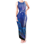 Personalised Matariki New Zealand Tank Maxi Dress Maori New Year Galaxy Koru Pattern
