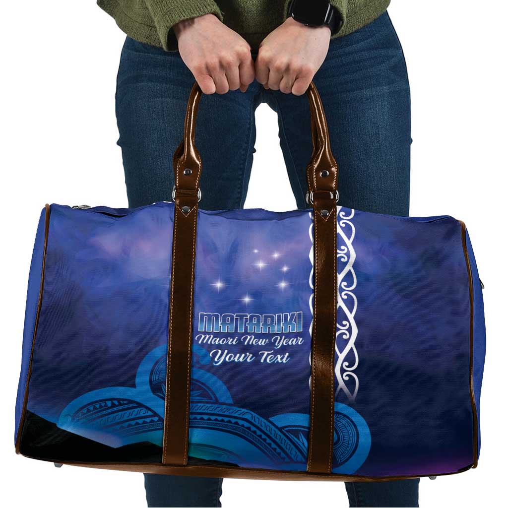 Personalised Matariki New Zealand Travel Bag Maori New Year Galaxy Koru Pattern - Aussie Hoodie