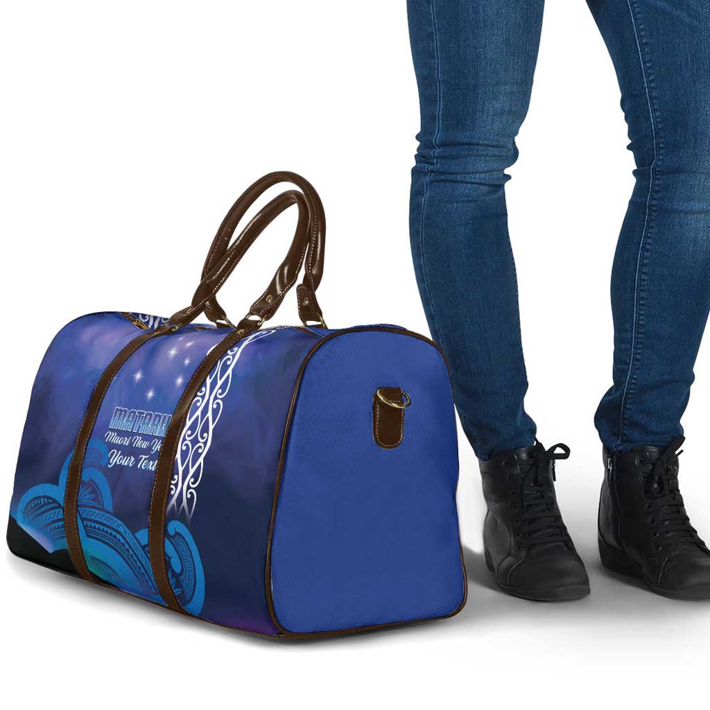 Personalised Matariki New Zealand Travel Bag Maori New Year Galaxy Koru Pattern - Aussie Hoodie