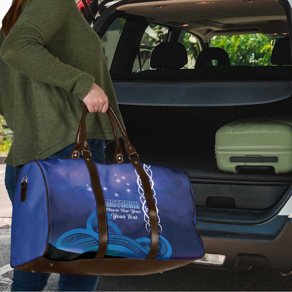 Personalised Matariki New Zealand Travel Bag Maori New Year Galaxy Koru Pattern - Aussie Hoodie
