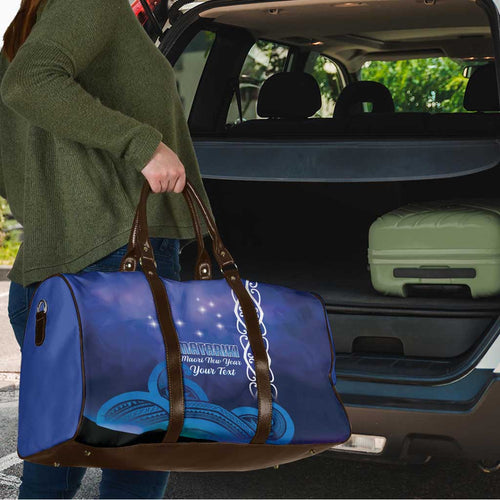 Personalised Matariki New Zealand Travel Bag Maori New Year Galaxy Koru Pattern - Aussie Hoodie