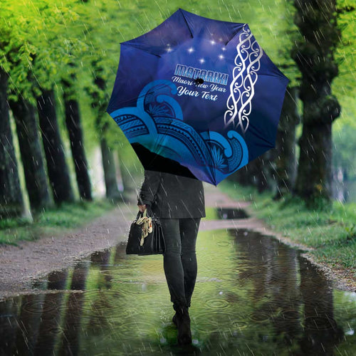 Personalised Matariki New Zealand Umbrella Maori New Year Galaxy Koru Pattern - Aussie Hoodie