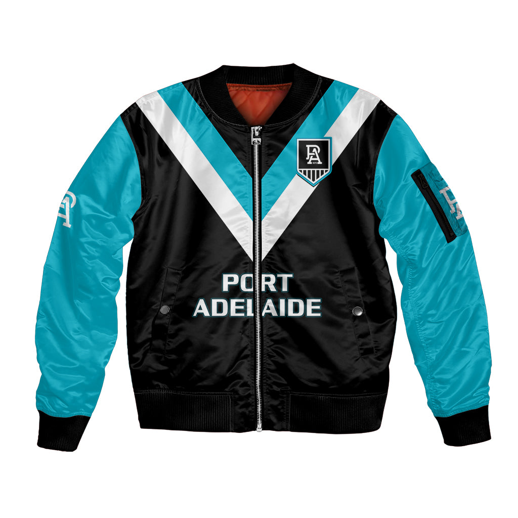 port-adelaide-football-2023-sleeve-zip-bomber-jacket-go-power-sporty-style