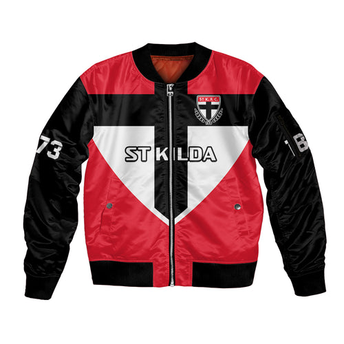st-kilda-football-2023-sleeve-zip-bomber-jacket-saints-150th-anniversary-sporty-style
