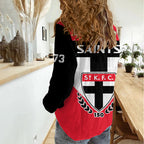 St Kilda Football 2023 Women Casual Shirt Saints 150th Anniversary Sporty Style LT14