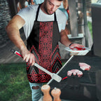 Red Aotearoa Mangopare Kowhaiwhai Niho Taniwha Apron Maori New Zealand - Aussie Hoodie