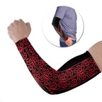 Red Aotearoa Mangopare Kowhaiwhai Niho Taniwha Arm Sleeves Maori New Zealand - Aussie Hoodie