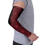 Red Aotearoa Mangopare Kowhaiwhai Niho Taniwha Arm Sleeves Maori New Zealand - Aussie Hoodie
