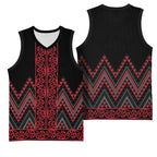 Red Aotearoa Mangopare Kowhaiwhai Niho Taniwha Basketball Jersey Maori New Zealand - Aussie Hoodie