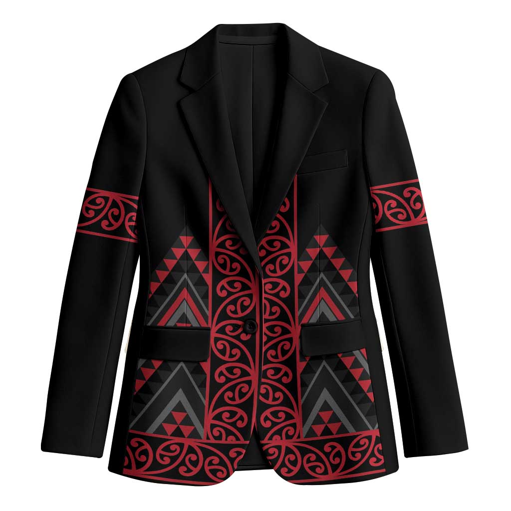 Red Aotearoa Mangopare Kowhaiwhai Niho Taniwha Blazer Maori New Zealand - Aussie Hoodie