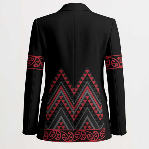 Red Aotearoa Mangopare Kowhaiwhai Niho Taniwha Blazer Maori New Zealand - Aussie Hoodie
