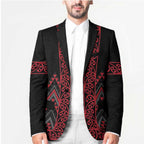 Red Aotearoa Mangopare Kowhaiwhai Niho Taniwha Blazer Maori New Zealand - Aussie Hoodie