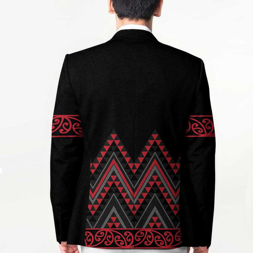 Red Aotearoa Mangopare Kowhaiwhai Niho Taniwha Blazer Maori New Zealand - Aussie Hoodie