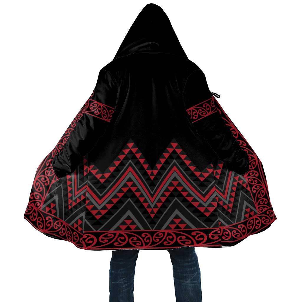 Red Aotearoa Mangopare Kowhaiwhai Niho Taniwha Cloak Maori New Zealand - Aussie Hoodie