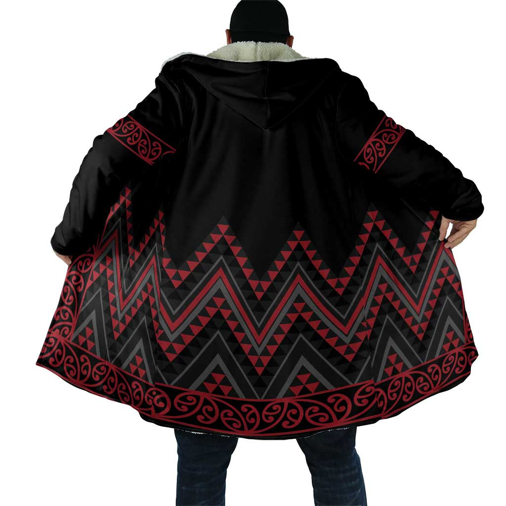 Red Aotearoa Mangopare Kowhaiwhai Niho Taniwha Cloak Maori New Zealand - Aussie Hoodie