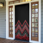 Red Aotearoa Mangopare Kowhaiwhai Niho Taniwha Door Cover Maori New Zealand - Aussie Hoodie