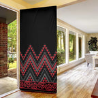 Red Aotearoa Mangopare Kowhaiwhai Niho Taniwha Door Cover Maori New Zealand - Aussie Hoodie