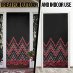 Red Aotearoa Mangopare Kowhaiwhai Niho Taniwha Door Cover Maori New Zealand - Aussie Hoodie