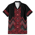 Red Aotearoa Mangopare Kowhaiwhai and Niho Taniwha Family Matching Mermaid Dress and Hawaiian Shirt Maori New Zealand