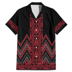 Red Aotearoa Mangopare Kowhaiwhai and Niho Taniwha Family Matching Mermaid Dress and Hawaiian Shirt Maori New Zealand