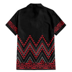 Red Aotearoa Mangopare Kowhaiwhai and Niho Taniwha Family Matching Mermaid Dress and Hawaiian Shirt Maori New Zealand
