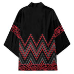 Red Aotearoa Mangopare Kowhaiwhai Niho Taniwha Kimono Maori New Zealand - Aussie Hoodie