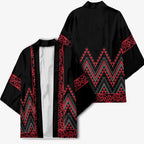 Red Aotearoa Mangopare Kowhaiwhai Niho Taniwha Kimono Maori New Zealand - Aussie Hoodie