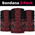 Red Aotearoa Mangopare Kowhaiwhai Niho Taniwha Neck Gaiter Maori New Zealand - Aussie Hoodie