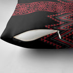 Red Aotearoa Mangopare Kowhaiwhai Niho Taniwha Pillow Cover Maori New Zealand - Aussie Hoodie