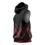 Red Aotearoa Mangopare Kowhaiwhai Niho Taniwha Sleeveless Hoodie Maori New Zealand - Aussie Hoodie