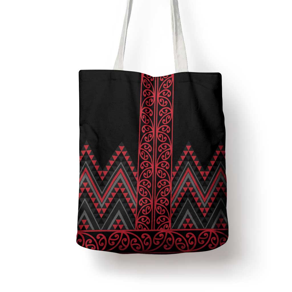 Red Aotearoa Mangopare Kowhaiwhai Niho Taniwha Tote Bag Maori New Zealand - Aussie Hoodie