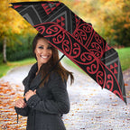 Red Aotearoa Mangopare Kowhaiwhai Niho Taniwha Umbrella Maori New Zealand - Aussie Hoodie