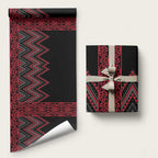 Red Aotearoa Mangopare Kowhaiwhai and Niho Taniwha Wrapping Paper Maori New Zealand - Aussie Hoodie