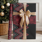 Red Aotearoa Mangopare Kowhaiwhai and Niho Taniwha Wrapping Paper Maori New Zealand - Aussie Hoodie