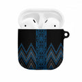 Blue Aotearoa Mangopare Kowhaiwhai Niho Taniwha AirPods Case Maori New Zealand - Aussie Hoodie