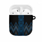 Blue Aotearoa Mangopare Kowhaiwhai Niho Taniwha AirPods Case Maori New Zealand - Aussie Hoodie