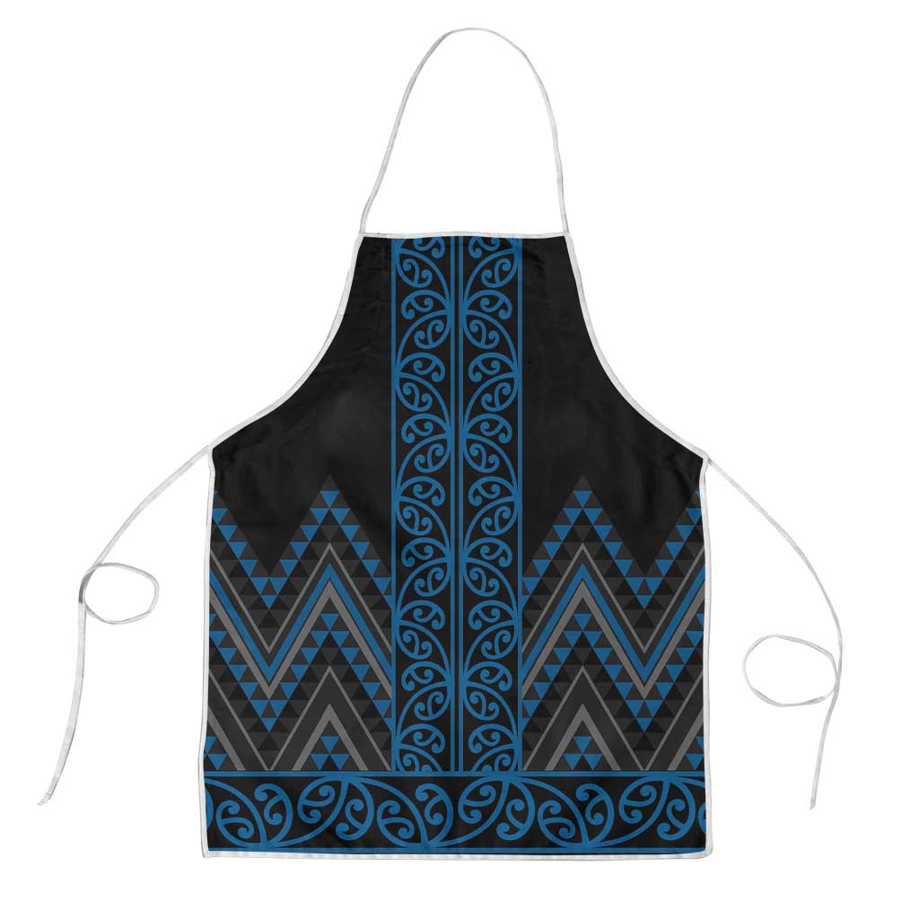 Blue Aotearoa Mangopare Kowhaiwhai Niho Taniwha Apron Maori New Zealand - Aussie Hoodie