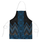 Blue Aotearoa Mangopare Kowhaiwhai Niho Taniwha Apron Maori New Zealand - Aussie Hoodie