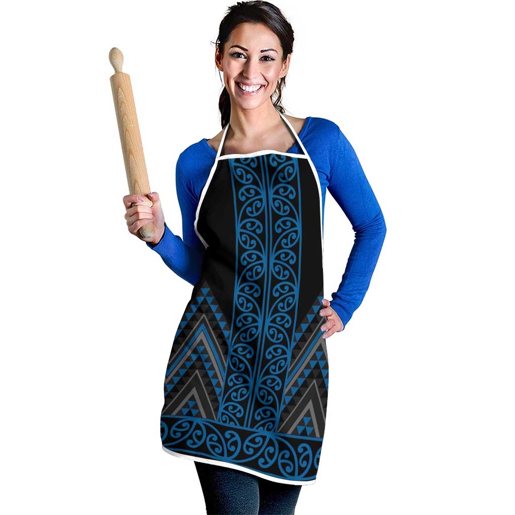 Blue Aotearoa Mangopare Kowhaiwhai Niho Taniwha Apron Maori New Zealand - Aussie Hoodie