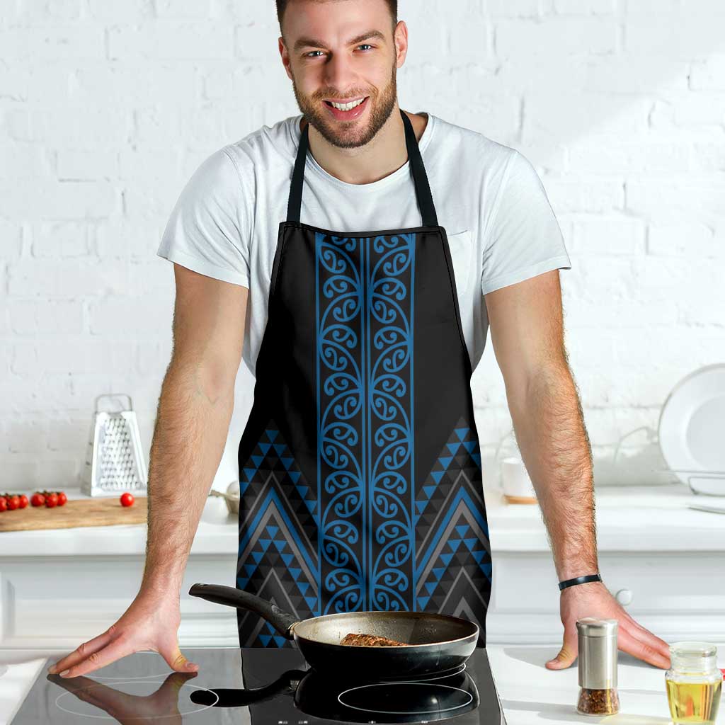 Blue Aotearoa Mangopare Kowhaiwhai Niho Taniwha Apron Maori New Zealand - Aussie Hoodie
