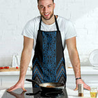 Blue Aotearoa Mangopare Kowhaiwhai Niho Taniwha Apron Maori New Zealand - Aussie Hoodie