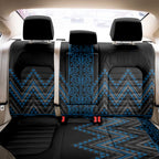 Blue Aotearoa Mangopare Kowhaiwhai and Niho Taniwha Back Car Seat Cover Maori New Zealand