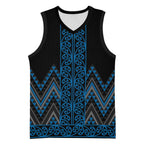 Blue Aotearoa Mangopare Kowhaiwhai Niho Taniwha Basketball Jersey Maori New Zealand - Aussie Hoodie